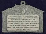 custom pewter ornament -Tillamook Pioneer Museum - Tillamook, OR - back view