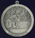 custom pewter ornament - High Point Museum - Haley House - High Point, NC - front view