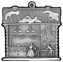 Bake Shop Pewter Stock Ornament - back