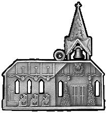 Church Pewter Stock Ornament - back