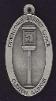 Dewitt County Restoration Association - custom pewter key tag - front view