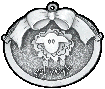 custom pewter ornament - sheep 