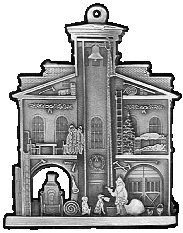 Church Pewter Stock Ornament - back