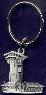 custom pewter keyring - Golden Spike Tower 