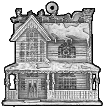 House Pewter Stock Ornament - front